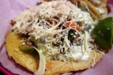 Undefeated seafood burrito Lucha Libre Gourmet Taco Shop in Mission Hills