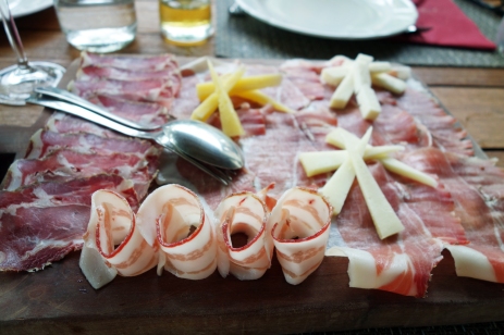 Breseola, prosciutto and pancetta in wine country