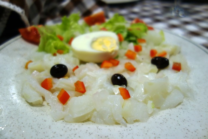 salted cod salad