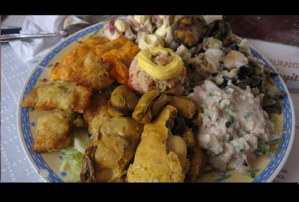 Seafood platter in Iquique